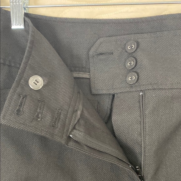 Reitmans Black Wide Leg Pants Size 15 Faux Cuffs - Picture 9 of 11